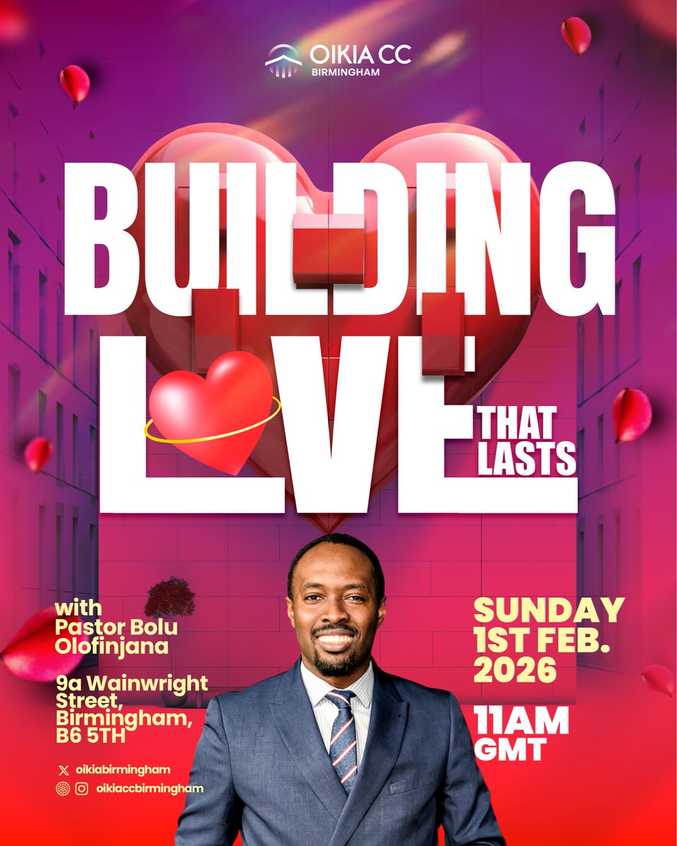 Everyone wants love, but not everyone understands it. And this month of February, there’s so much prepared for us to feast upon!

We kick off our teachings this Sunday as we’re instructed on the topic; "Building Love That Lasts."

Come expectant, we can’t wait to receive you!