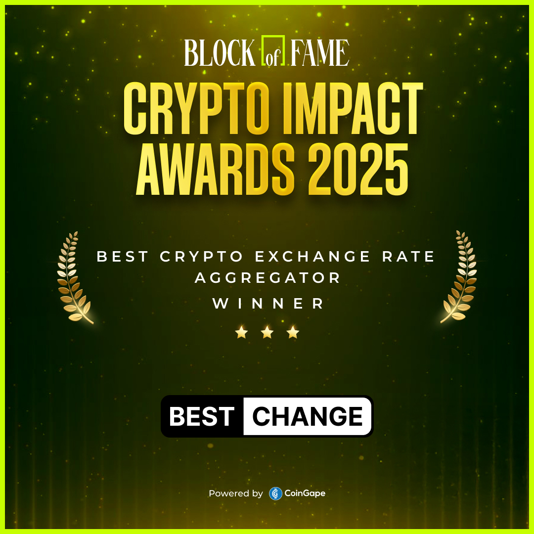🏆 Crypto Impact Awards 2025 – Winner Announcement

Congratulations to <a href="/bestchangeeng/">BestChange</a>  🎉
Winner of Best Crypto Exchange Rate Aggregator

Recognized for delivering consistency, accuracy, and value to the crypto ecosystem. 

👏 Setting new benchmarks in crypto.

📌 Check all