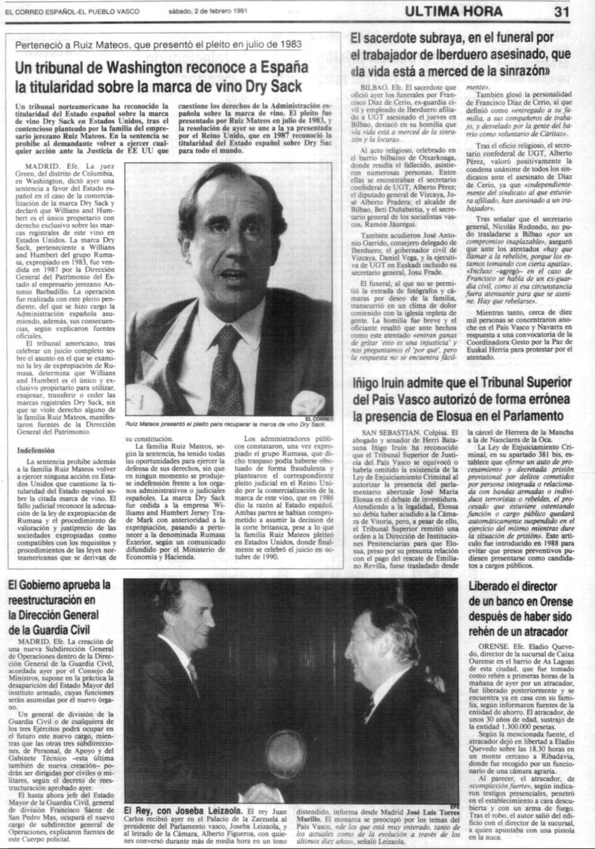ConsuorF's tweet image. 3. La víctima  fue miembro de la Guardia Civil de 1974 a 1980, pero la abandonó voluntariamente para trabajar en la #Lemóniz. Posteriormente se integró en Iberduero, donde realizaba la tarea de lectura de contadores en domicilios particulares. Era miembro activo de @UGT_Comunica