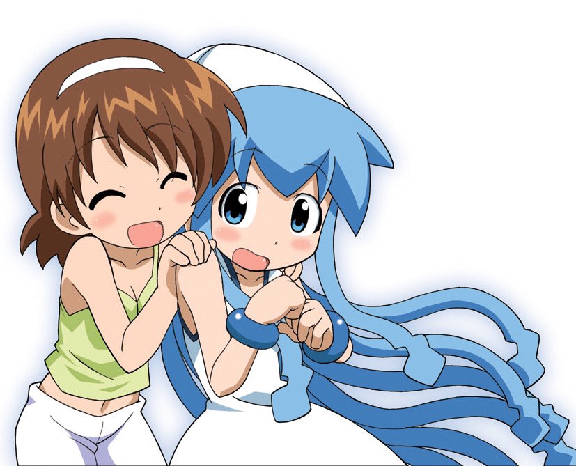 #女の子二人のイラストを貼る見た人もやる 