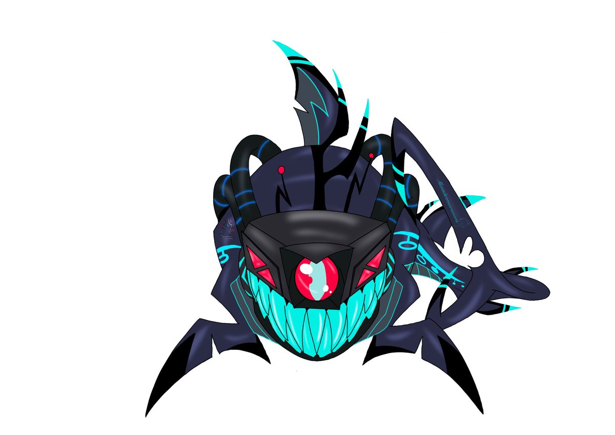 Drew my favourite demon shark. He’ll make an adorable sticker. #HazbinHotel #hazbinhotelshokwav #hazbinhotelfanart #hazbinhotel #hellaverse #digitalart