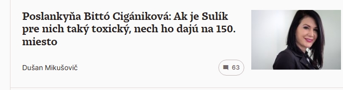 Politika nie sú piškvorky ani cirkus Humberto. Pre niekoho je to bohužiaľ zdroj slušnej obživy, ktorú by inde nezohnal. Ale má to byť predovšetkým služba verejnosti a profesionálna správa štátu, stále za slušnú odmenu. 

Slovensko je v totálnom rozklade, medzinárodný systém sa