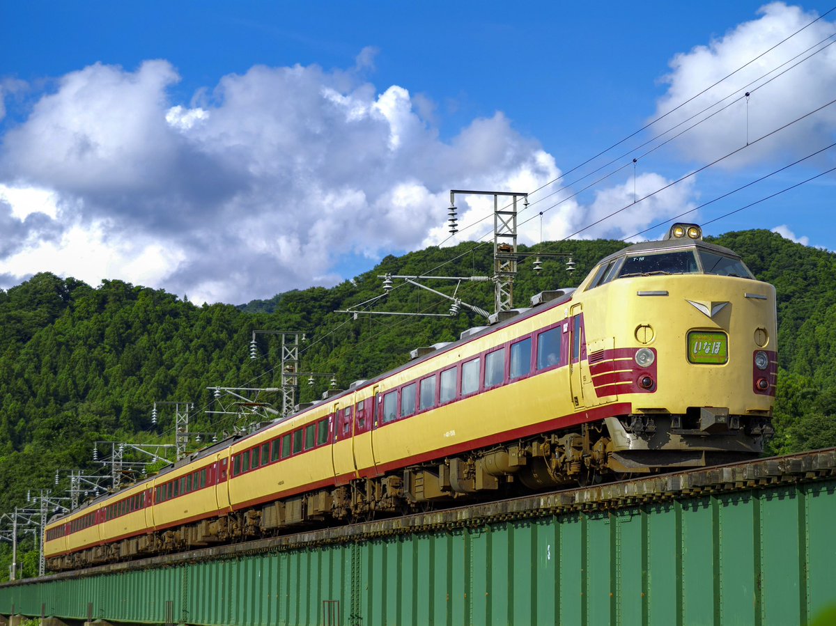 懐かしの485系T18編成。 好きな車両でしたね。 ①②③羽越本線いなほ