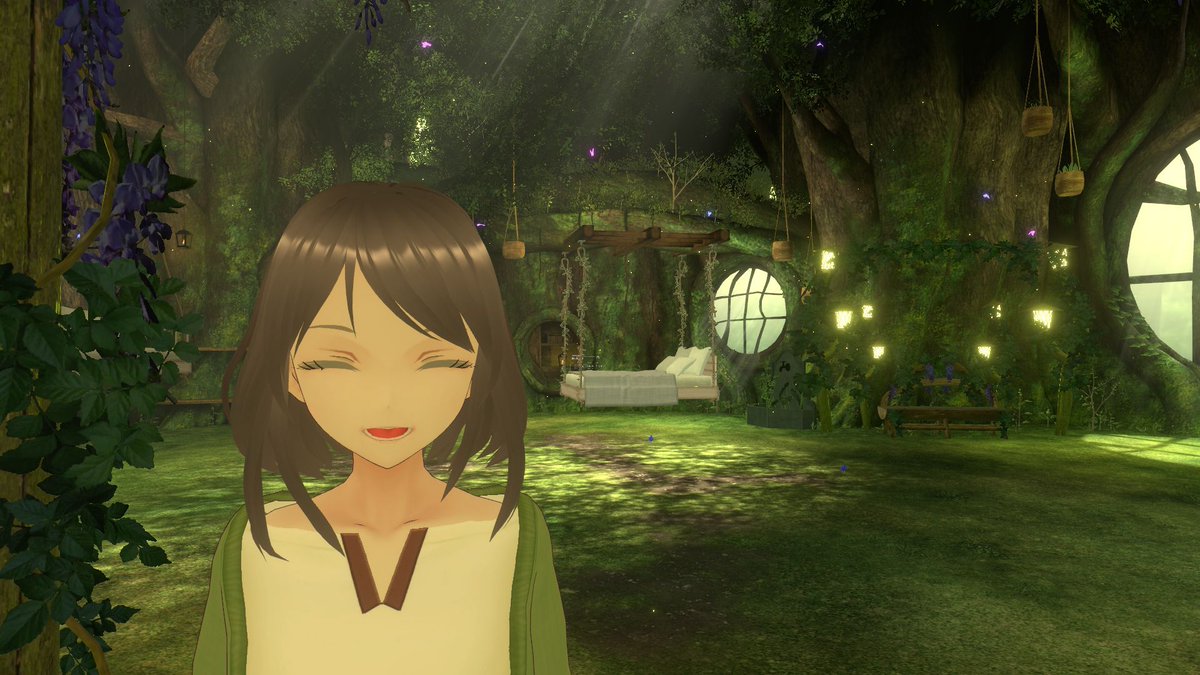 『ケセドのエルフの隠れ家 』に遊びに行ってきました！
幻想的な雰囲気で、なんだか本当におとぎ話に出てくるような隠れ家🌳 
ゆったりチルできました✨
人気の理由も頷ける素敵なワールドですね🧚 

#VRChat #VRC