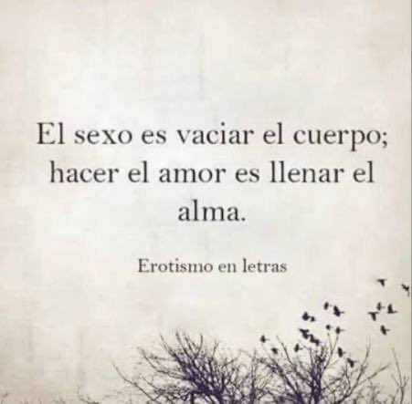 SEXO SIN AMOR CONMIGO NO VA.