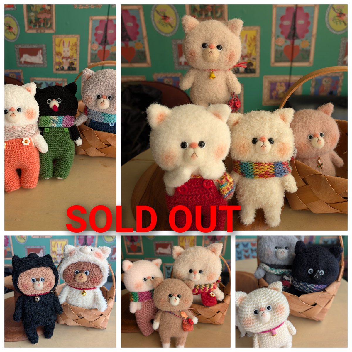 ねこねこ展23 あみぐるみ作家 Aroma-maさんの作品すべてお迎えいただき