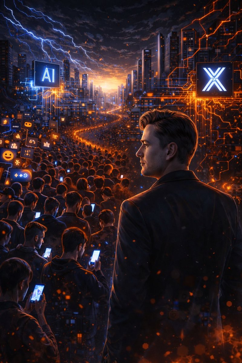 NullArchitect01's tweet photo. Everyone is watching entertainment.
I’m watching the power shift.

While X trends are flooded with celebrities, memes, and dopamine loops,
something far more important is quietly happening in the background.

AI isn’t just automating tasks.
It’s reprogramming attention.

Most people think AI will make life easier.
That’s true.

What they don’t see is what it’s also doing:
•lowering cognitive effort
•outsourcing thinking
•concentrating power
•rewarding those who control systems, not those who understand them

We’re entering a world where:
🧠 thinking becomes optional
📱 distraction becomes default
💰 intelligence compounds only for a few

This isn’t a conspiracy.
It’s an incentive problem.

Algorithms don’t care about truth.
They care about engagement.

And engagement loves:
entertainment over understanding
reaction over reflection
noise over signal

So yes — I’m using AI.
But not to escape thinking.

I’m using it to resist intellectual decay.

This account exists for people who feel it:
that discomfort when the feed feels empty
that intuition that something fundamental is shifting
that sense that the future is being decided quietly

If you’re here for:
• long-term thinking
• uncomfortable questions
• AI without worship or fear
• signal over noise

You’re in the right place.

If not — the algorithm has plenty of entertainment waiting for you.

Choose accordingly.
#SignalOverNoise
#AI
#Future
#PowerShift
#LongTermThinking
#Philosophy
#X