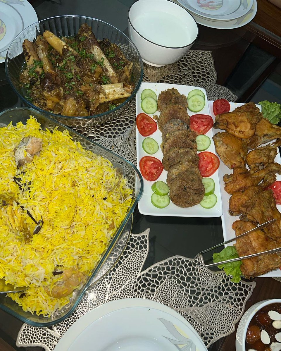 SecurityClark's tweet image. Home feast loaded, biryani, kebabs, and family vibes, no restaurant can compete