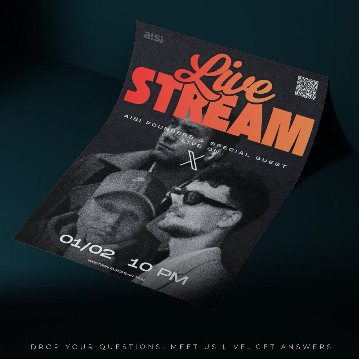 🚨 THIS SUNDAY. $AISI HITS DIFFERENT. 🚨

LIVE STREAM | FEB 01 · 10 PM (WET)

Founders on air. Special guest. Real Talk.

This will be our strongest livestream yet, not because of hype, but because of where AISI is right now.

✅ We’ll walk you through:

• The full AISI app -