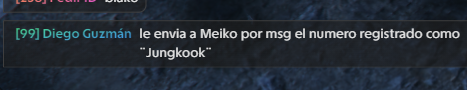 Renata_PHz's tweet photo. Meiko estaba triste porque queria ir a ver a BTS y Diego llamó a "Jungkook" para conseguirle un boleto 🫰 https://t.co/BlcsysnoyM