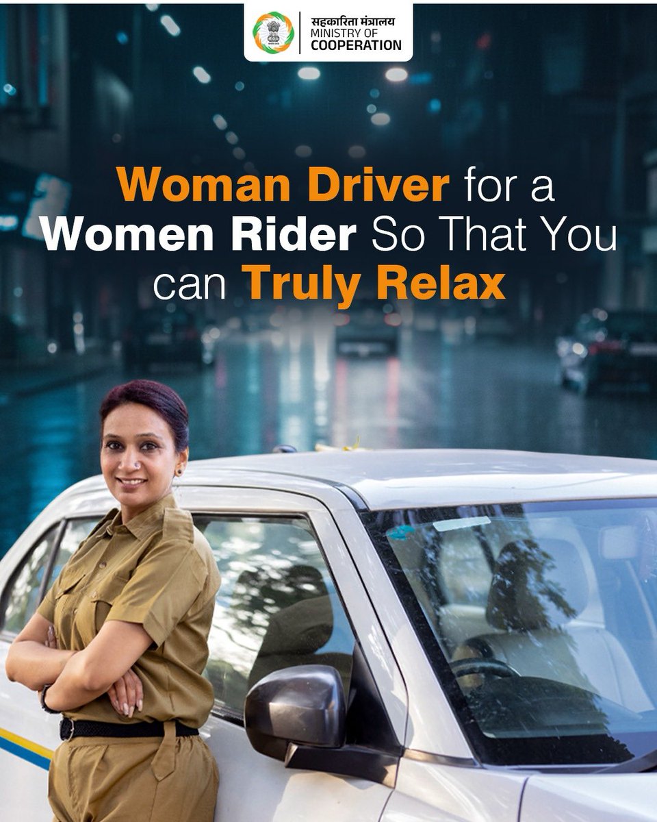 Fijeeha's tweet photo. Late nights shouldn’t mean higher risk for working women.
#FIJEEHA welcomes the ‘Woman Driver for Woman Rider’ initiative under Bharat Taxi by the @MinOfCooperatn putting safety, trust and dignity at the heart of everyday travel.
Because a commute should feel secure, not scary. https://t.co/OYKRhrwaIF
