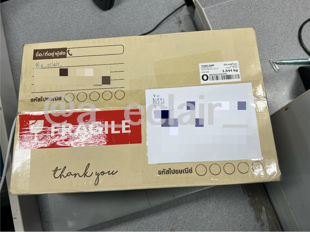 a_eclair_'s tweet image. 📭 จัดส่งรอบเที่ยงเรียบร้อยค่ะ 🙇🏻‍♀️