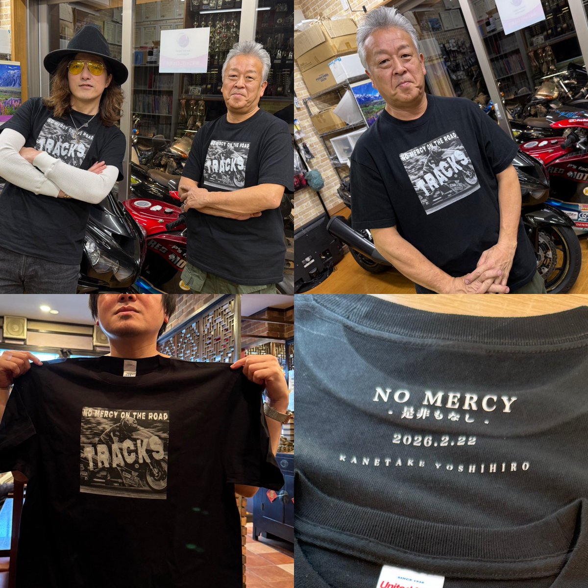 2.22の戦闘服「TRACKS Tシャツ」。
予約締切が2/1（日）に迫っています。

何度も言うけど、予約と会場限定です！

そしてライブに来れない方は、2月1日を過ぎたらもう二度と手に入りません！

迷っている方、今、手に入れてください。
#jdster #ドラッグレース 

[ kaneyan.theshop.jp/items/131792670 ]