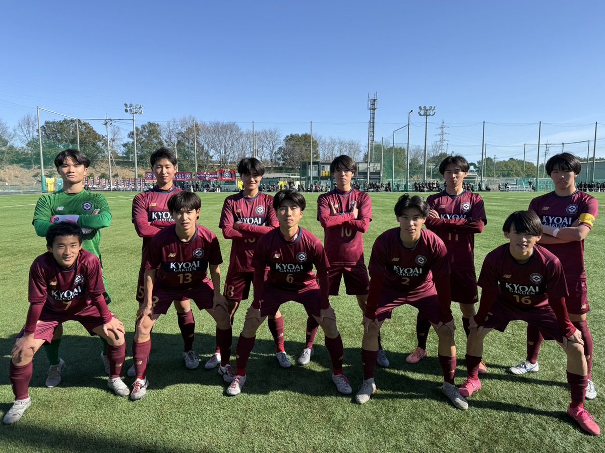 kyoaifc's tweet photo. 令和7年度　
群馬県高校サッカー新人大会3回戦

共愛学園 4 -  0 前橋高校

《得点者》
木暮海斗②（前橋ジュニア）
底原悠月     （FC伊勢崎境）
高橋心海     （デルミオーレクラウド）

課題もたくさんありますが、勝ち切りました。
明日の準々決勝も頑張ります。
応援ありがとうございました。 https://t.co/GiWKHL76Xt