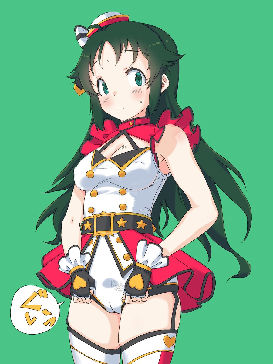 トップクの食い込みが気になる南条ちゃん。 