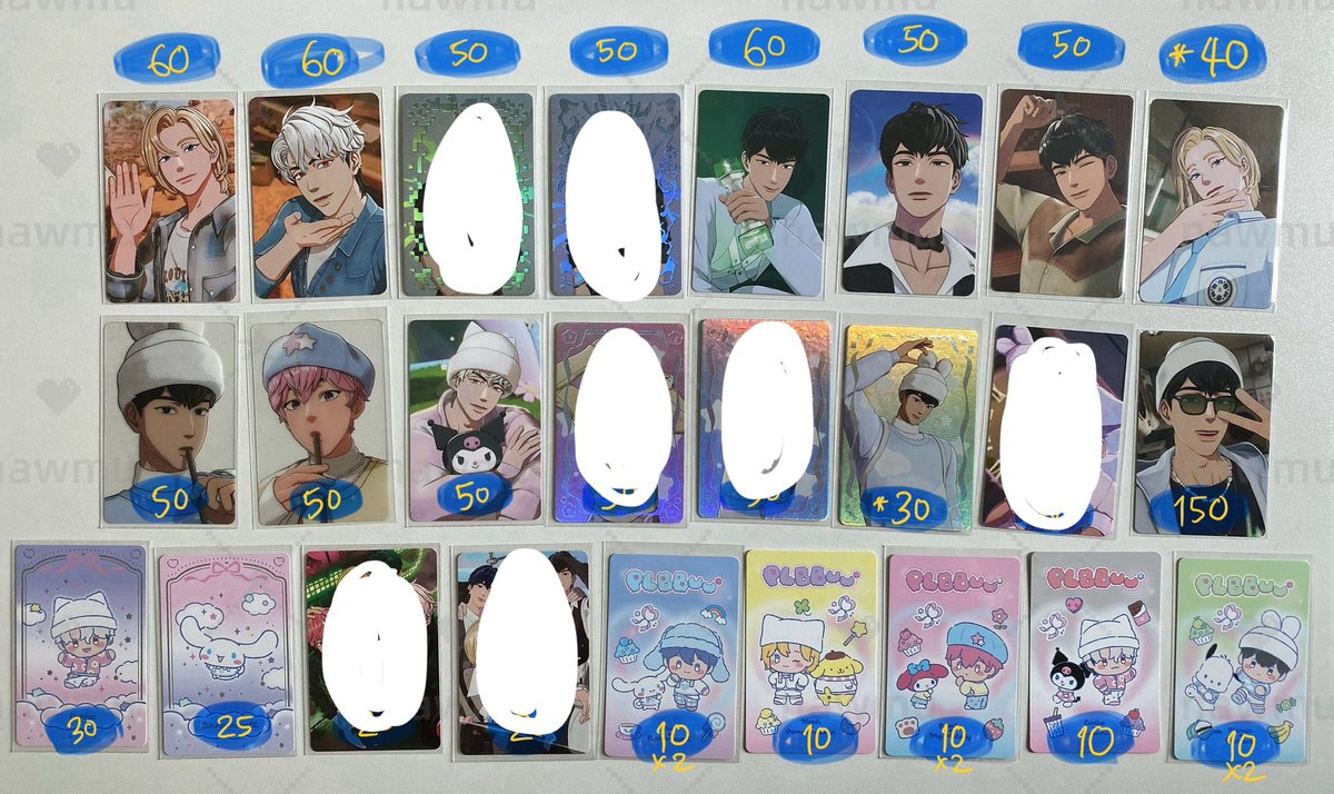 wts ปล่อย ส่งต่อการ์ด PLAVE

Update!
— ราคาตามภาพ 
เริ่มต้น 10-150 thb

* คือมีตำหนิ สอบถามก่อนได้ค่ะ

📮ค่าส่งเหมา 35 บาท 
( ซื้อ 3 ใบขึ้นไปส่งฟรี)

💗สนใจเมนชั่น / dm ได้เลยคับ

#ตลาดนัดplave #nawmuขายของ