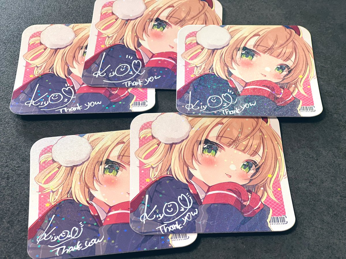 コースターサインこんな感じです！！✨ 2/1まで購入者にランダムでお