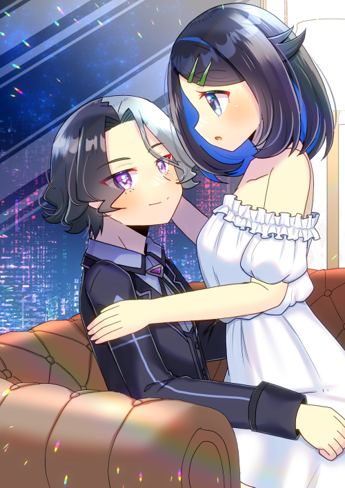 「アニポケのアメジオとリコを描かせて頂きました! Skebリクエスト有難うございま」|ヒヨヨ@skeb募集中のイラスト