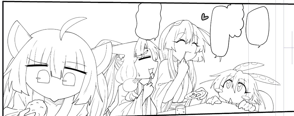 東北家全員描くの作画コストたかいよ～ え～ん 