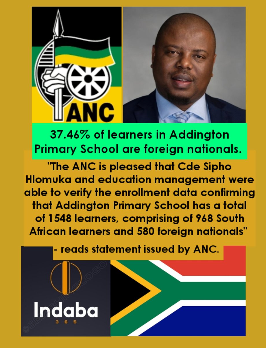 37.46% of learners in Addington Primary School are foreign nationals.