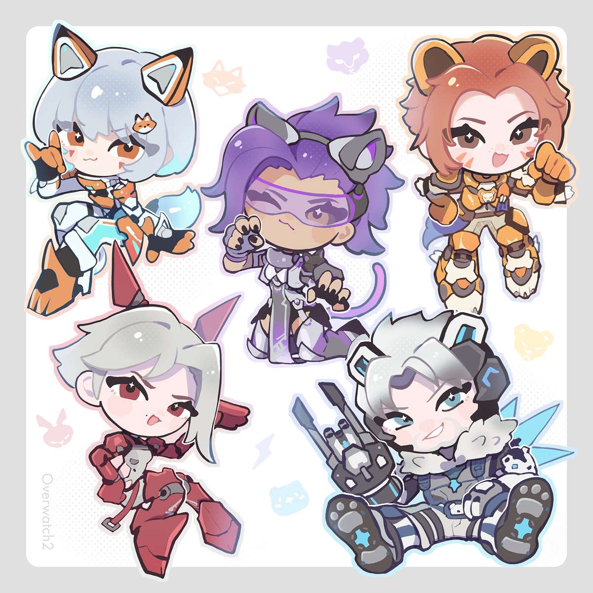 ANIMALS⚡️🐾
#Overwatch2fanart