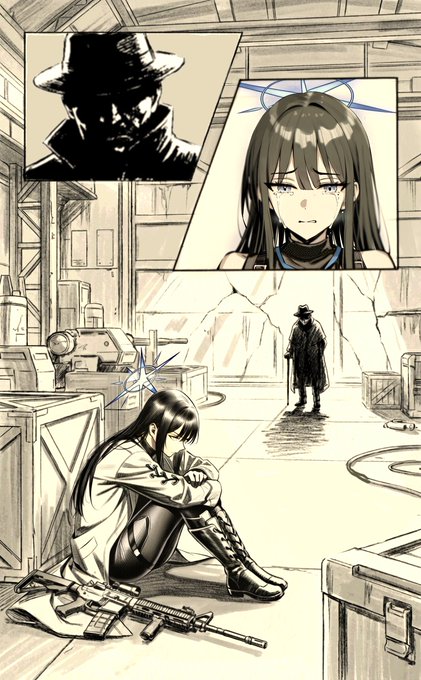 #ブルーアーカイブクロスオーバー #AC6 「錠前サオリ……俺と来い。お前に"意味"を与えてやる」