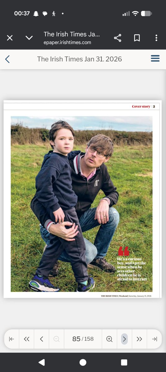 If you have a subscription to the <a href="/IrishTimes/">The Irish Times</a> e paper. You'll see this one of Wee Joshie and I.