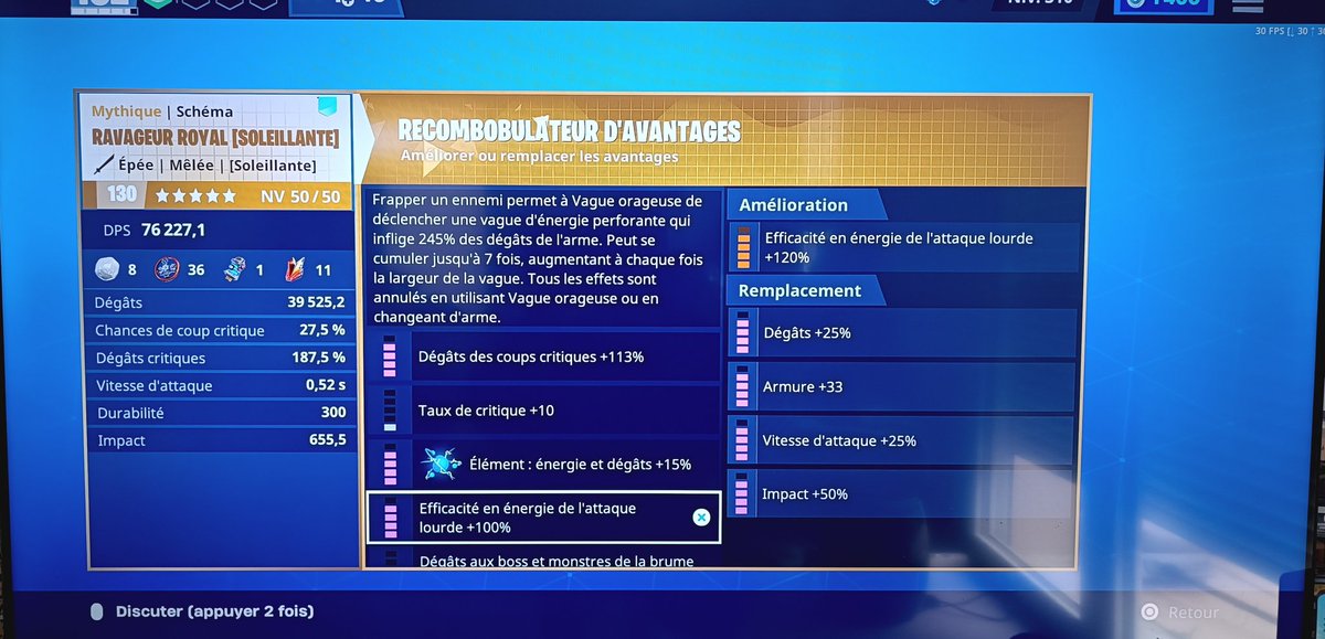 several_82's tweet photo. @EpicGamesFR pourquoi on ne peut pas modifier le dernier affix ? Impossible de descendre dessus. Je suis sur ps4. Le curseur se place sur le texte en haut... https://t.co/jUoJkNA8D6