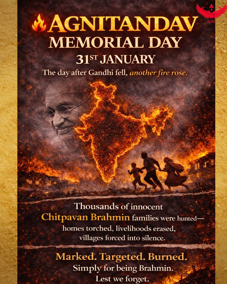 History remembers the assassination. But it forgets what followed.

January 31, 1948.
The embers were still warm—then came the other fire.

A community was hunted down for its birth.
A silence was forced for decades.
A wound India never learned to name aloud.

🕯️ Today, we mark