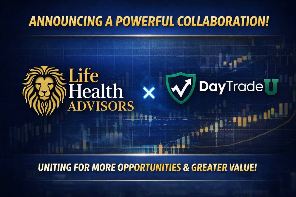 LifeHealthAdvrs's tweet photo. Something big just landed 👀
DayTradeU × Life Health Advisors
Details coming soon… https://t.co/J4Yc6O9bCL