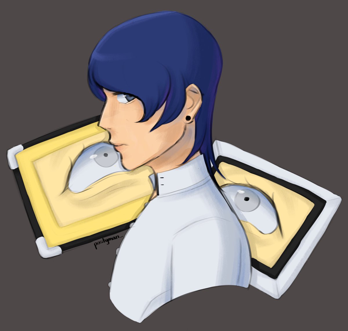 postyman_'s tweet photo. i wanted to do at least one prompt for yusuke week, so i did day 6: angst 💥
#YusukeWeek2026 #Persona5 https://t.co/OINLffDJDb
