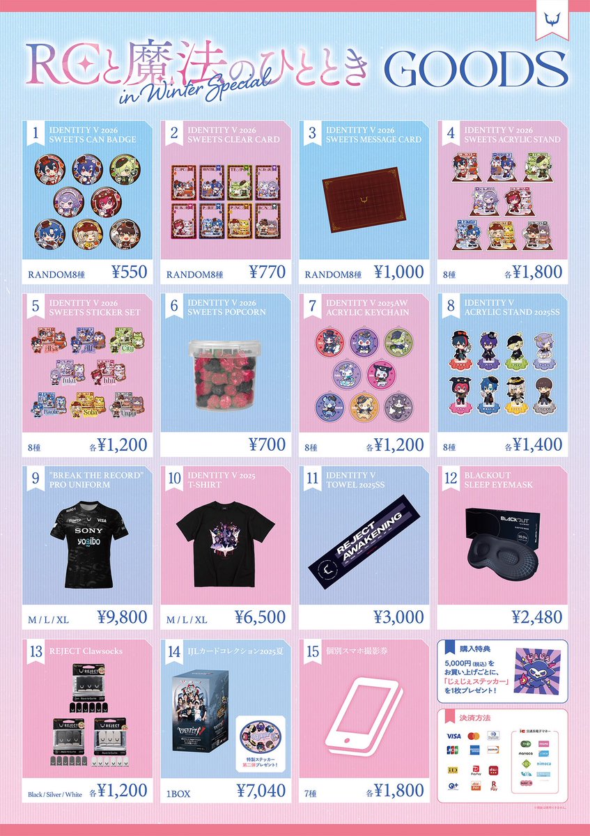 IJLカード REJECT fuku 直筆 Identity V Japan League カードコレクション 2024年秋シーズン(BOX