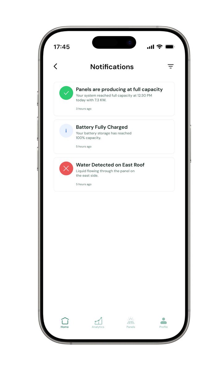 Heyjaydesigns's tweet image. solar monitoring app login and dashboard screens.