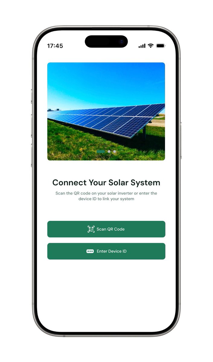 Heyjaydesigns's tweet image. solar monitoring app login and dashboard screens.