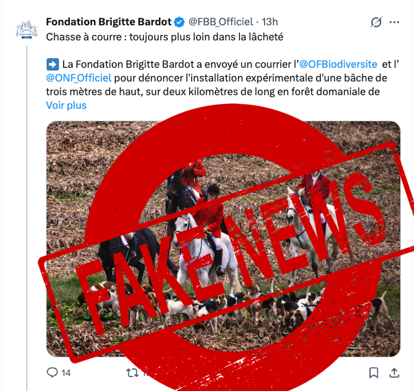 Si cette bâche était un piège, un moyen de #chasse illégal, comme vous l'affirmez, <a href="/FBB_Officiel/">Fondation Brigitte Bardot</a>, l'expérimentation de ce dispositif de sécurité aurait-il été validé par l'#OFB ? 🤦‍♂️
On remet quelques pendules à l'heure ? ⤵️
#Chasse #Vénerie 
#ChassePartage 

🔹Ce dispositif vise