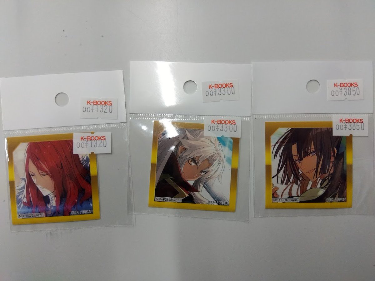 入荷情報】 『FGO』 ホテルカルデア 宿泊者限定 スクエア缶バッジ 高杉