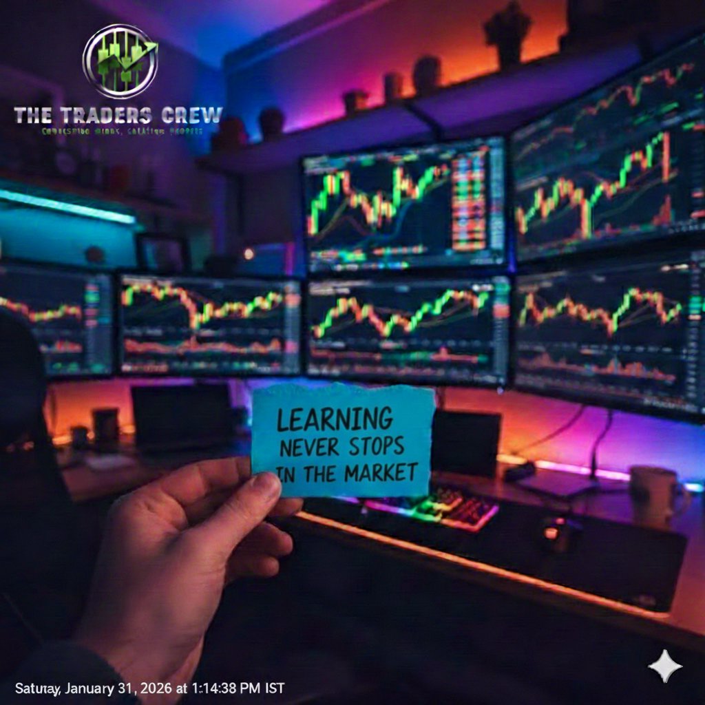 LEARNING NEVER STOPS IN THE MARKET  !!

#TradingView #TradingCommunity #Motivation #motivational #quotes #tradinglife #TradingTips #TradingMindset  #tradetime #TTC #trading #giweaway #trade4go #TradeGlobal