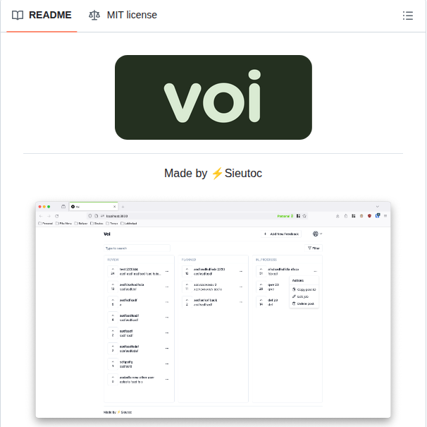 tom_doerr's tweet photo. Self-hosted customer feedback management system

https://t.co/1KraPGjGr7 https://t.co/9OiVdxi4BM