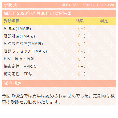 JerryFG5's tweet photo. 最近、検査結果ポストをしておりませんでしたが、定期検査は継続中です。
今回もオールクリアです。
2025年にお世話になった姫の方々、ありがとうございま��た🙇
2026年も安心、安全、健全によろしくお願いします。

#定期検査
#予防会
#姫への差し入れは検査結果 https://t.co/IFVrAJH4pJ
