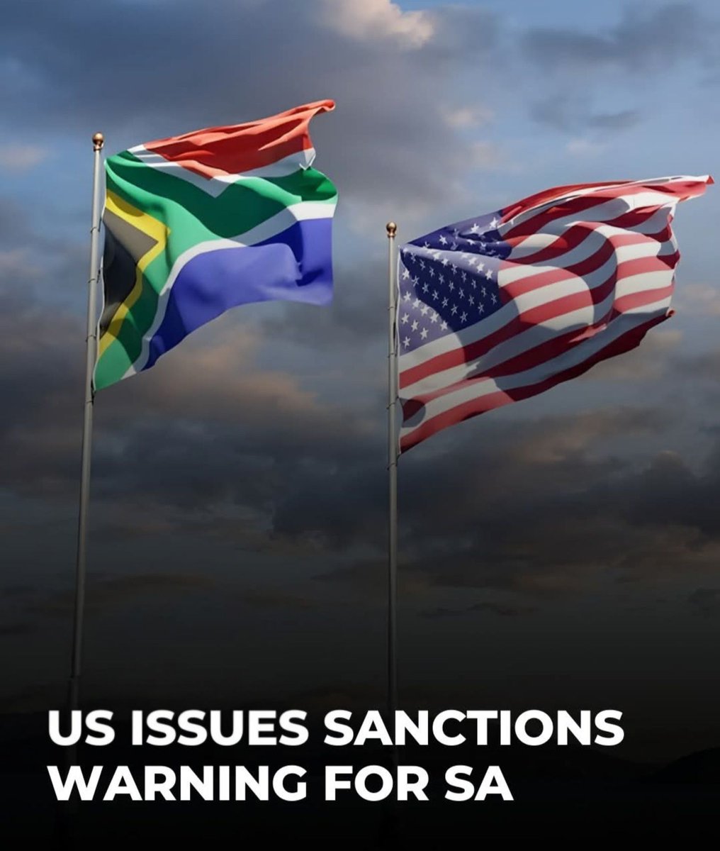 🔥🔥🔥 ANC, WHAT THE HELL HAVE YOU DONE TO SOUTH AFRICA?! 😡😡😡
The United States – the world’s biggest economy and one of our most important trade partners – has just issued a formal WARNING that our foreign policy madness could trigger SANCTIONS, kill AGOA benefits, and