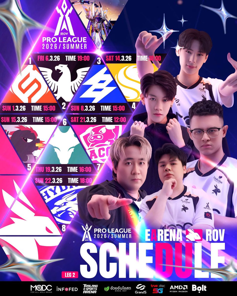 ตารางแข่ง rpl summer 2026 ค่ะ มาเชียร์กระต่ายคลั่งไปด้วยกันนะคะ🐰💝✨

#RPL2026Summer