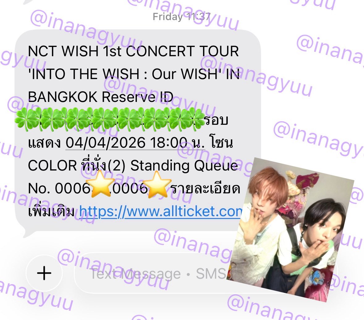 hellolittleh's tweet photo. wts / ขาย ส่งต่อ บัตรรอบเมมเบอร์ 🍀⭐️

🪽 Color คิว 63x (2 ใบติด ขายแยกได้)
🪽 ปล่อย 4500 (จาก 4900)
🪽 มัดจำได้ นัดรับจ่ายสดหลังแลกบัตรแข็งได้ค่า 
🪽ได้เบเนทุกอย่าง 
*คนเดียวกับ @inanagyuu ค่า

#NCTWISH_CONCERT_TOUR_IN_BKK
#OurWISH_BANGKOK https://t.co/eEVQsyj9Uq