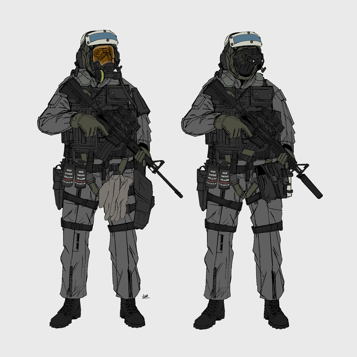 lobberstorm141's tweet photo. Another finished fan concept artwork of XOF dudes from MGSV. https://t.co/uu0rIUOuOF
