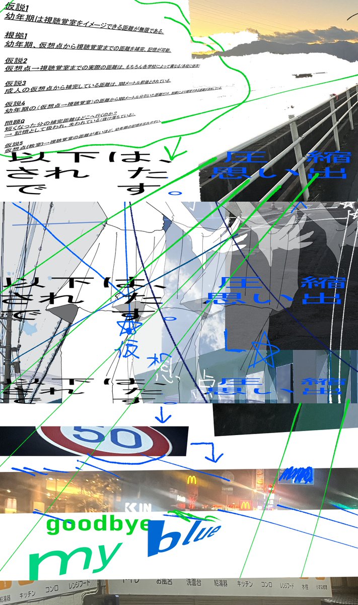 nzawasaji777's tweet image. 仮想点における光景の構築について