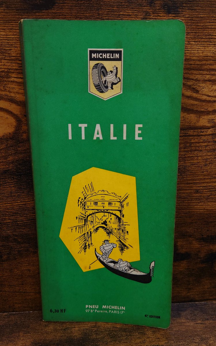 ミシュラン・グリーンガイド　イタリア＜Les GUIDES VERTS MICHELIN ITALIE＞1961年/フランス語
midorinohon.base.shop/items/133850899