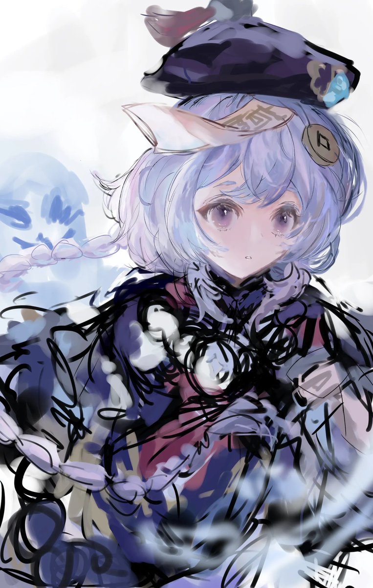 xursera's tweet photo. illustration vs sketch ❄️ kinda unfinished but oh well
#Genshinlmpact #qiqi #digitalart #artmoots #fanart https://t.co/G4Jo6mzmnJ