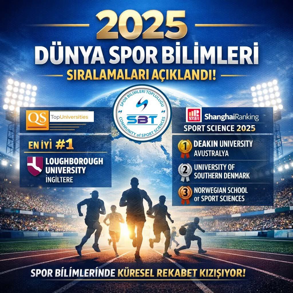 🌍Uluslararası derecelendirme kuruluşlarının yayımladığı 2025 Dünya Üniversiteleri Spor Bilimleri sıralamaları, sporun bilimsel boyutunda küresel rekabetin hangi noktaya ulaştığını bir kez daha ortaya koydu.

🌐SBT®
sporbilimleri.com.tr 
#SporBilimleri #2025Sıralamaları