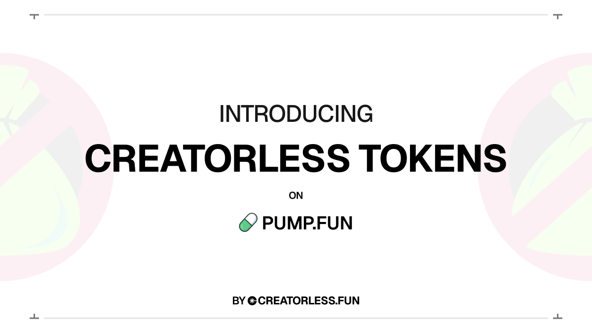 creatorlessfun's tweet image. Most memecoins die for two reasons:

- Creators/devs rug or disappear
- There's no future beyond initial pump

Creatorless Agent removes BOTH

An experiment in building tokens that you can hold, not flip

🧵👇