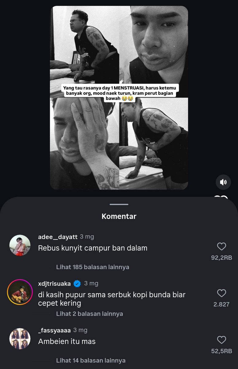 MiskinTV_'s tweet image. Dua Kata Lucu:
'BOTI HAID'