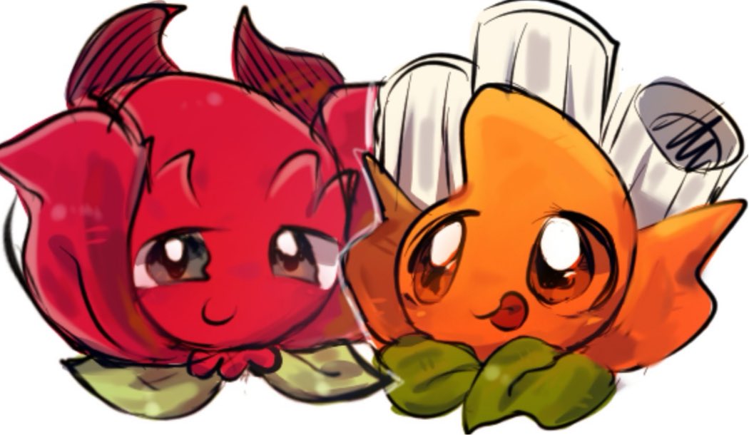 ❤️🧡#pvz2 #pvzfanart #akee #Redstinger #pvzart